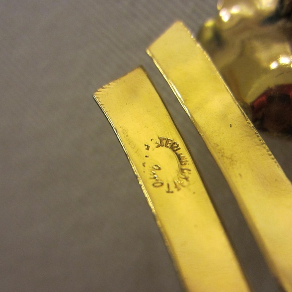 Sterling Craft Tulip Golden Bouquet Flower Brooch - Picture 3 of 9